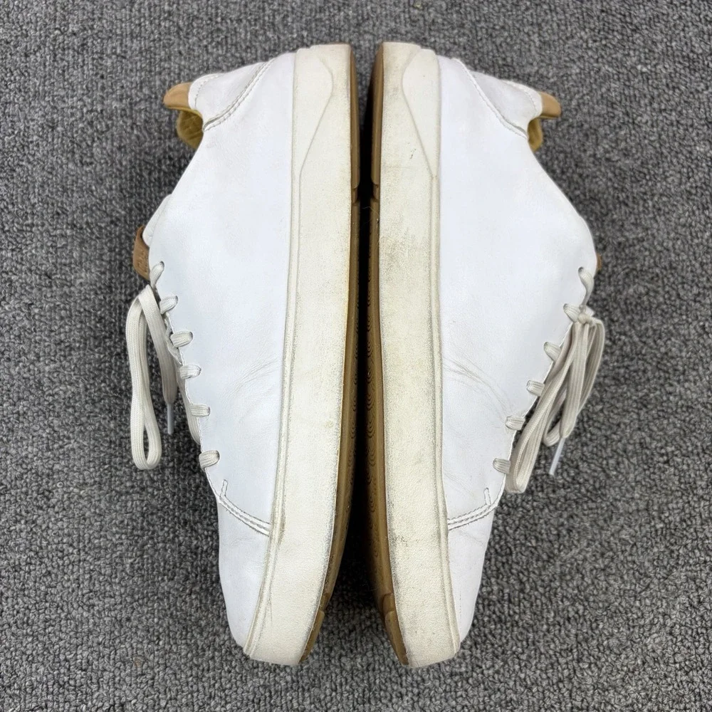 Olukai Mens Lae' Ahi Li 'ili Sneakers Shoes White Leather Lace Up Mens Size 9.5